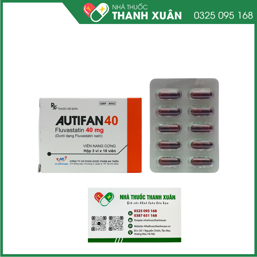 Autifan 40 điều trị rối loạn lipid máu